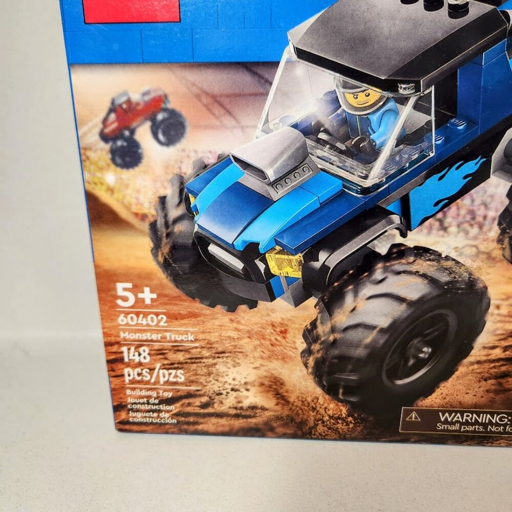 NEW LEGO CITY BLUE MONSTER TRUCK Off Road Car 60402 with Minifigure Driv… - Picture 2 of 10